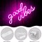 Pink Good Vibes Summer Neon Sign - Neon Lights for Bedroom, LED Neon Signs for Wall Decor